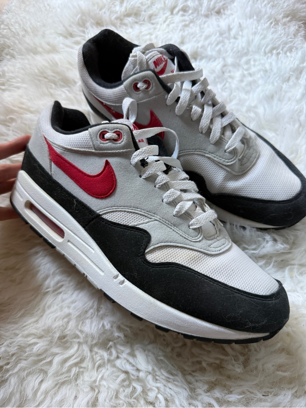 Nike Men’s Air Max Sneakers - White/Black/Red